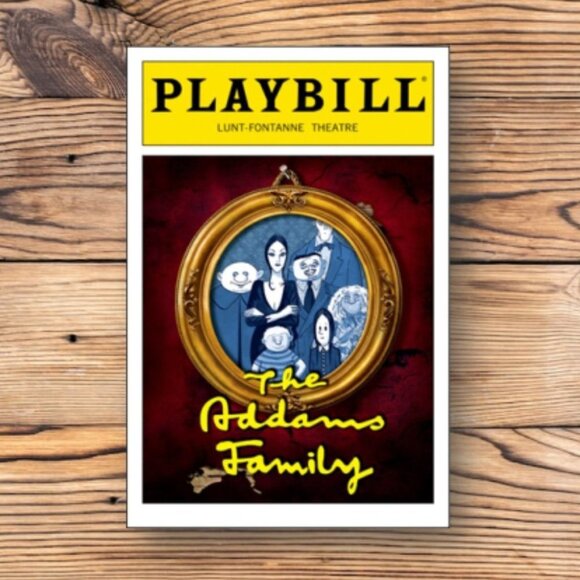 The Addams Family Playbill Broadway Musical Refrigerator Fridge Locker Magnet‎ - Picture 1 of 2